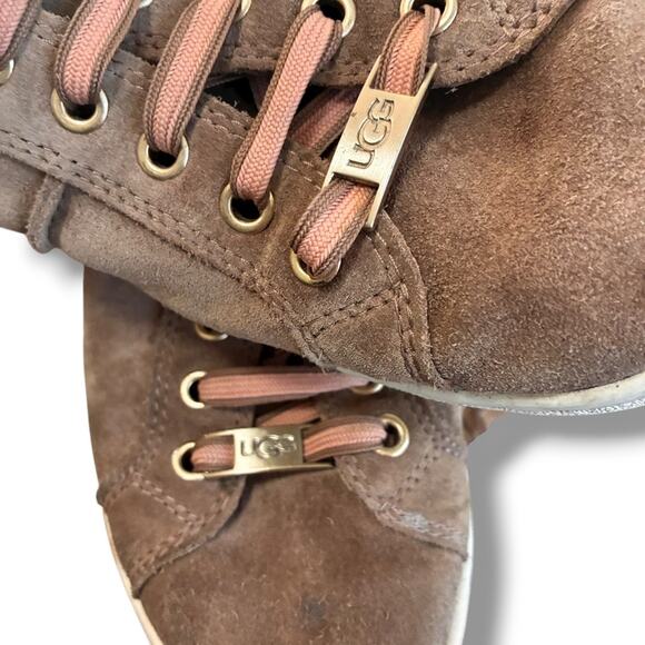 UGG Milo suede lace up sneakers Women's size 10 - Picture 6 of 10